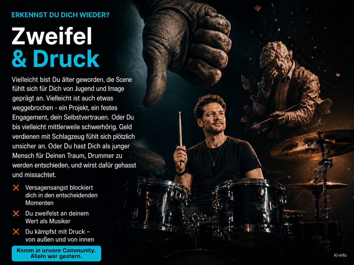 Zweifel und Druck im Musikeralltag